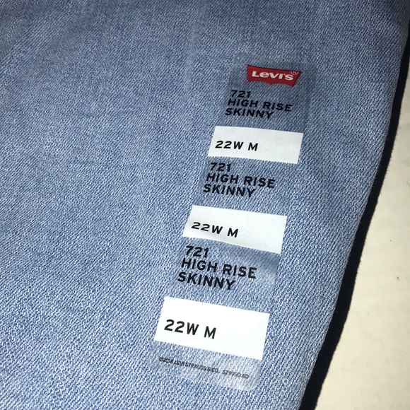 NWT Levi's 721 High-Rise Skinny Jeans - Plus Size - Picture 5 of 11